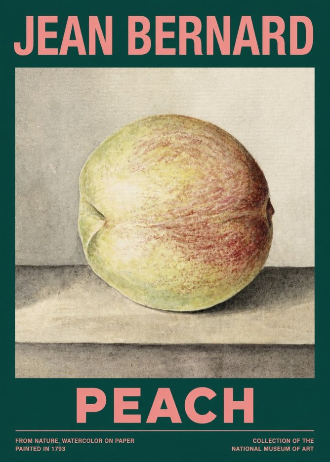 Jean Bernard Peach No2 - Affiche