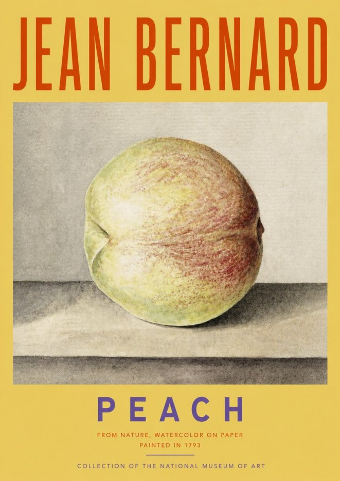 Jean Bernard Peach No3 - Affiche