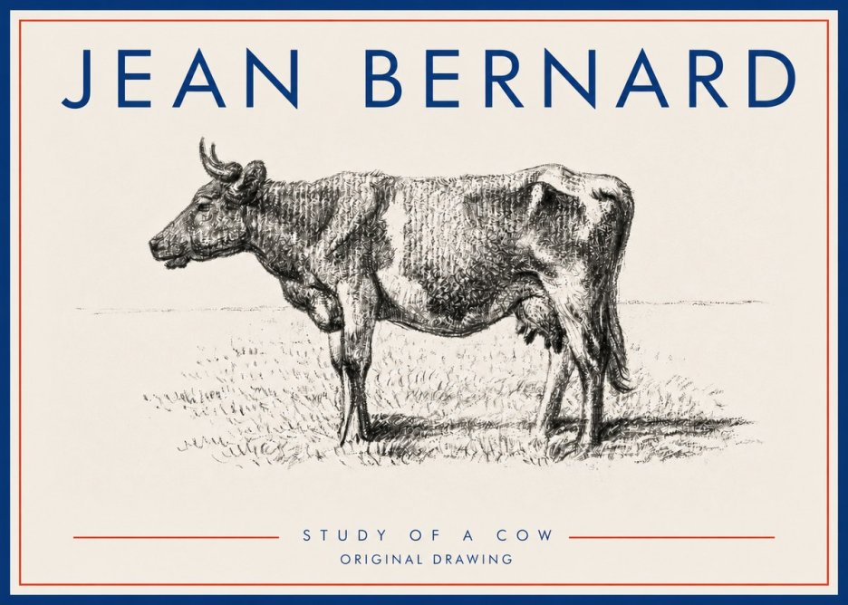 Jean Bernard Cow I No5 - Affiche
