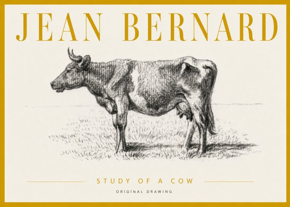 Jean Bernard Cow I No6 - Affiche