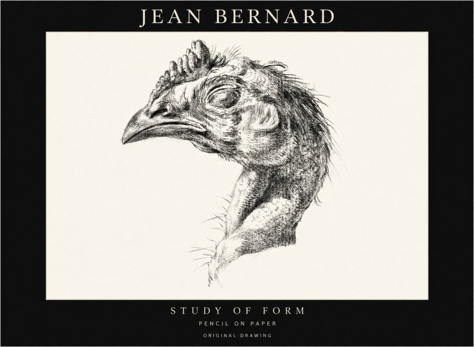Jean Bernard Study of Form II No1 - Affiche