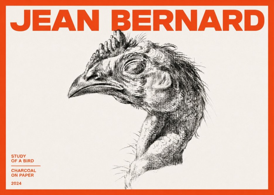 Jean Bernard Study of Form II No4 - Affiche