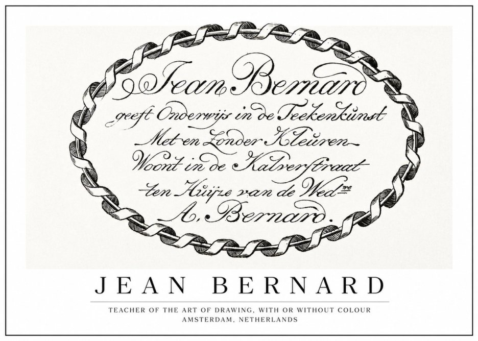 Jean Bernard Jean Bernard - Teacher of the Art of Drawing No1 - Affiche