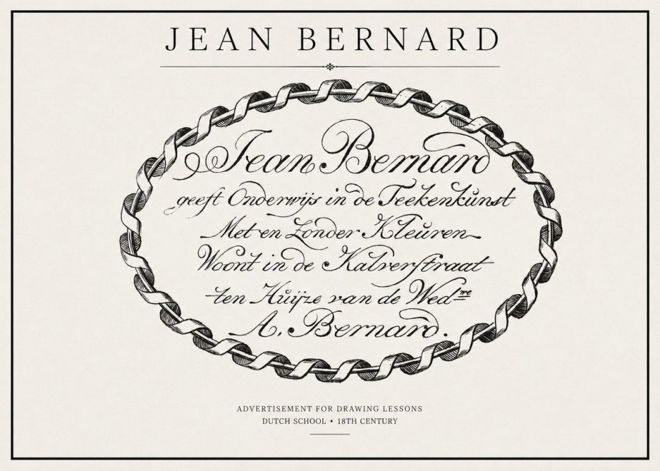 Jean Bernard Jean Bernard - Teacher of the Art of Drawing No2 - Affiche