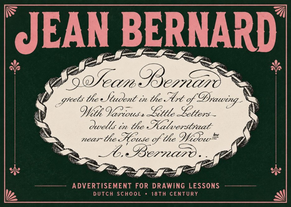 Jean Bernard Jean Bernard - Teacher of the Art of Drawing No5 - Affiche
