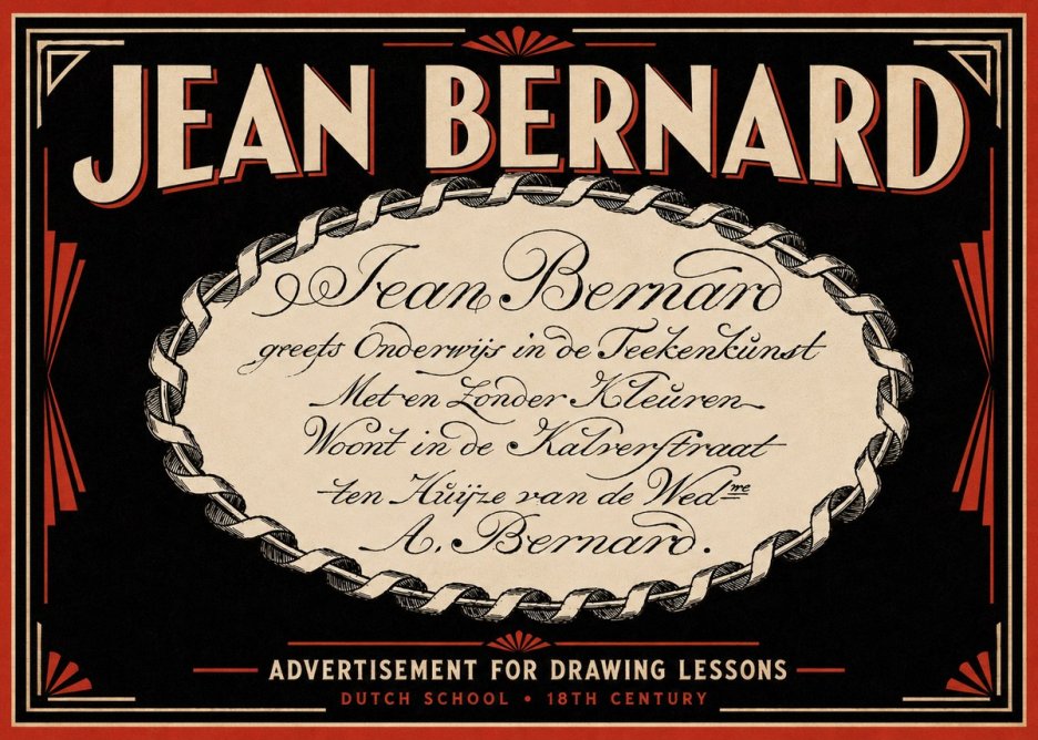 Jean Bernard Jean Bernard - Teacher of the Art of Drawing No6 - Affiche