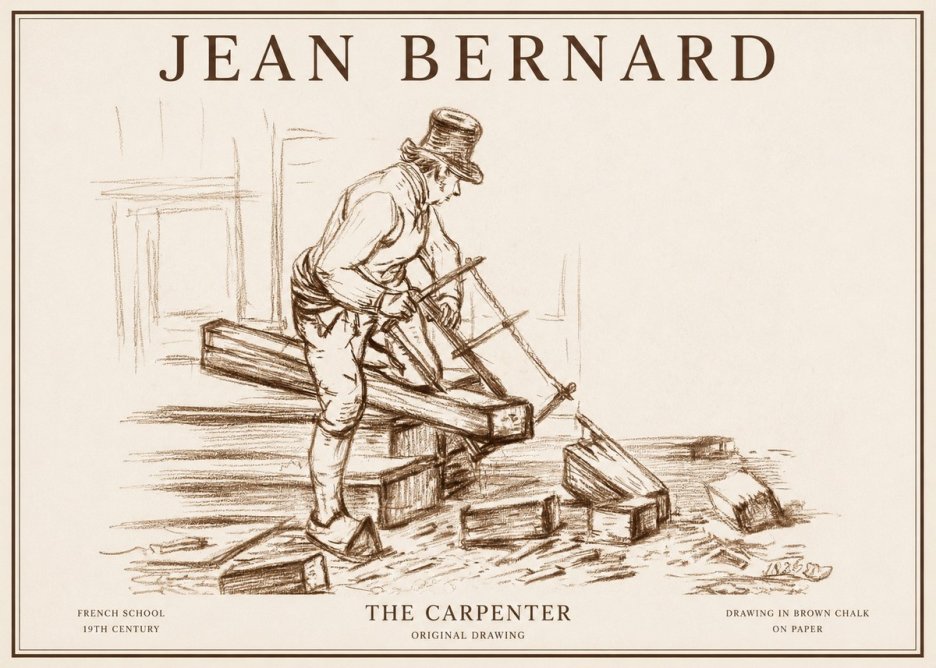 Jean Bernard The Carpenter No1 - Affiche