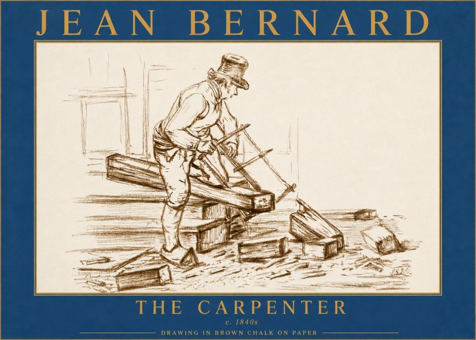 Jean Bernard The Carpenter No5 - Affiche