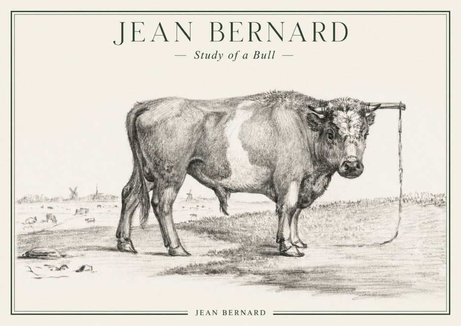 Jean Bernard Study of a Bull III No1 - Affiche