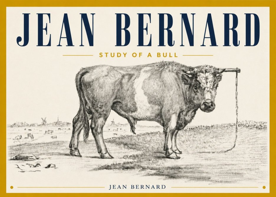 Jean Bernard Study of a Bull III No4 - Affiche