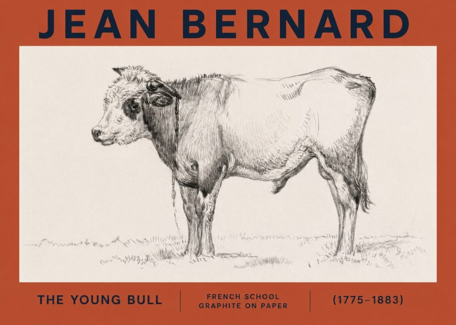 Jean Bernard The Young Bull No2 - Affiche