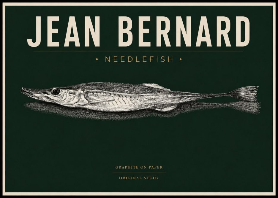 Jean Bernard Needlefish No4 - Affiche