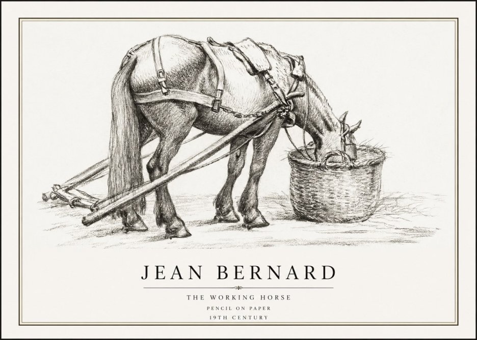 Jean Bernard The Working Horse No1 - Affiche