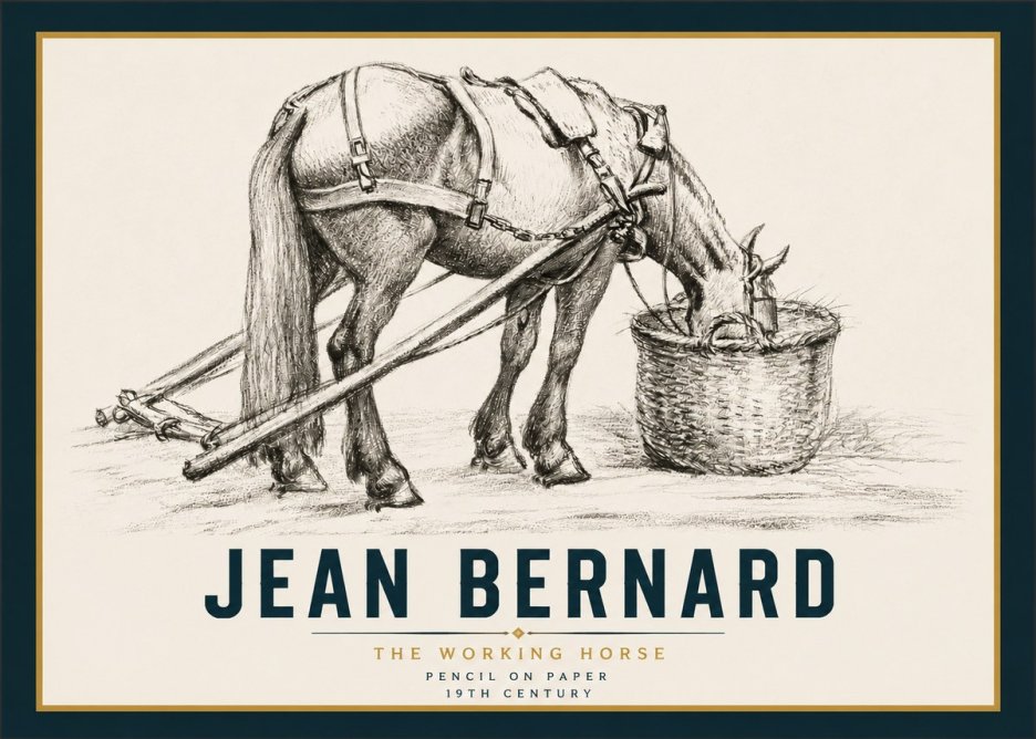 Jean Bernard The Working Horse No4 - Affiche