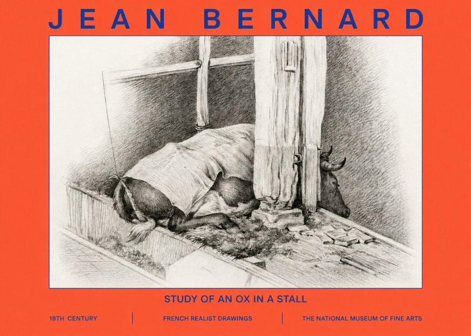 Jean Bernard The Resting Ox No6 - Affiche