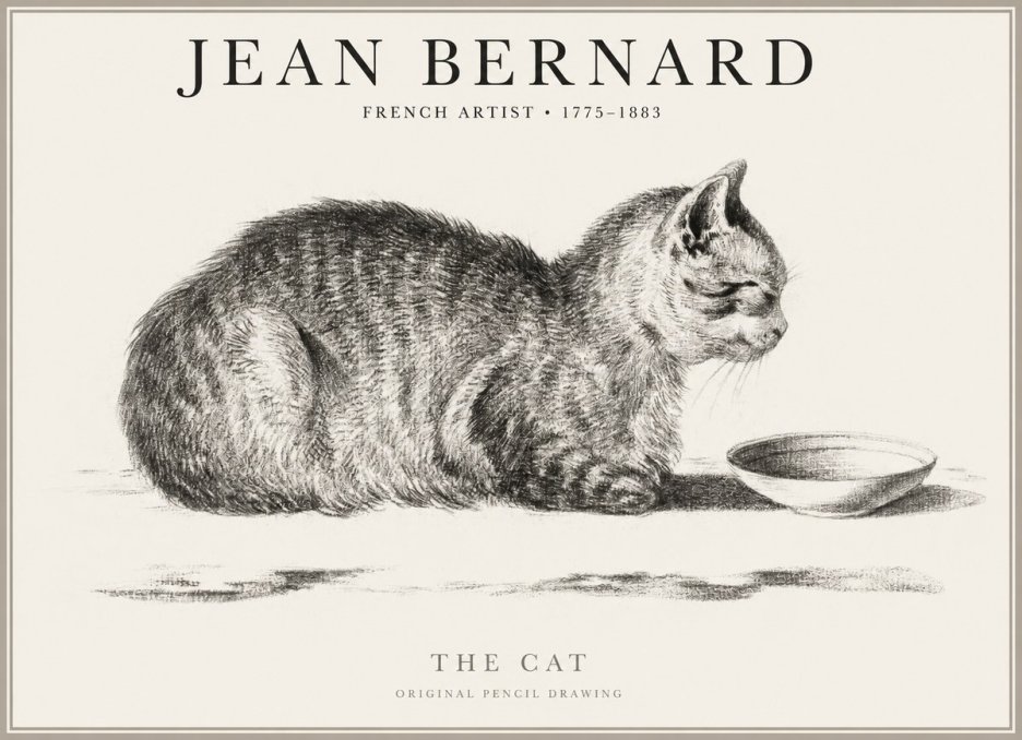 Jean Bernard The Cat No1 - Affiche