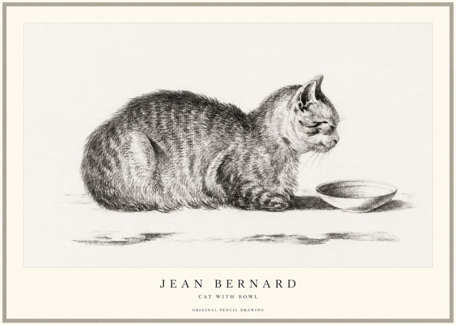 Jean Bernard The Cat No2 - Affiche