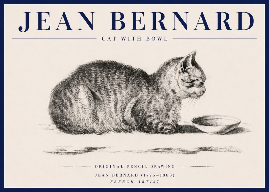 Jean Bernard The Cat No6 - Affiche