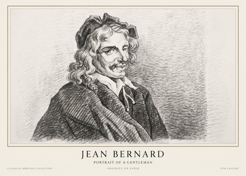 Jean Bernard Portrait of a Gentleman II No1 - Affiche