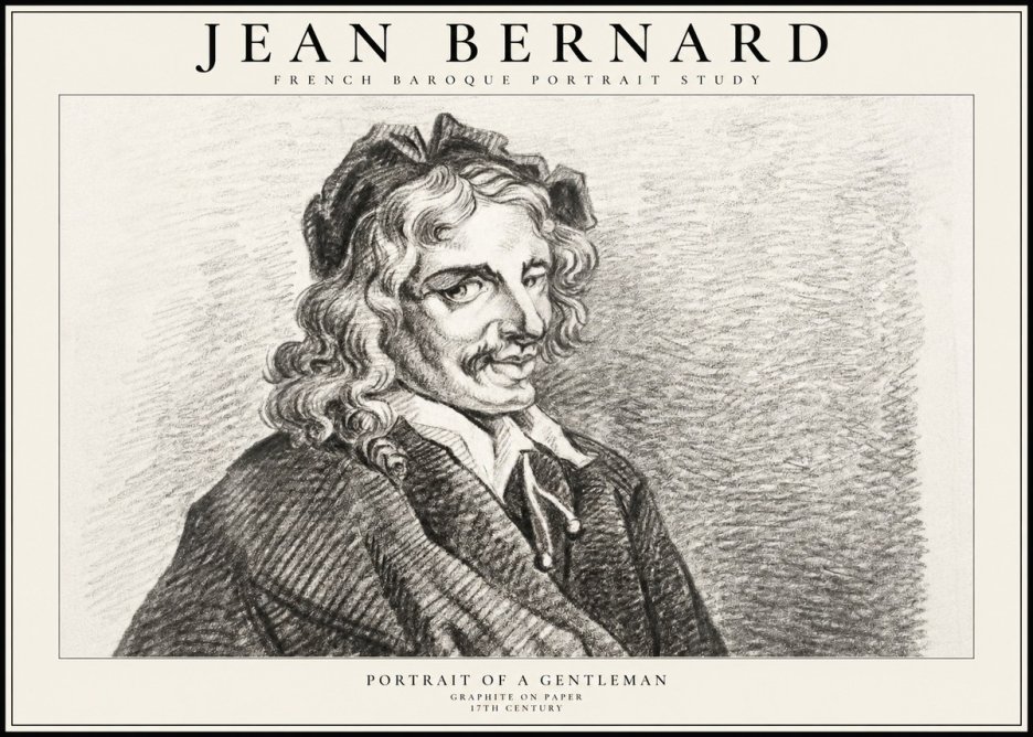 Jean Bernard Portrait of a Gentleman II No2 - Affiche
