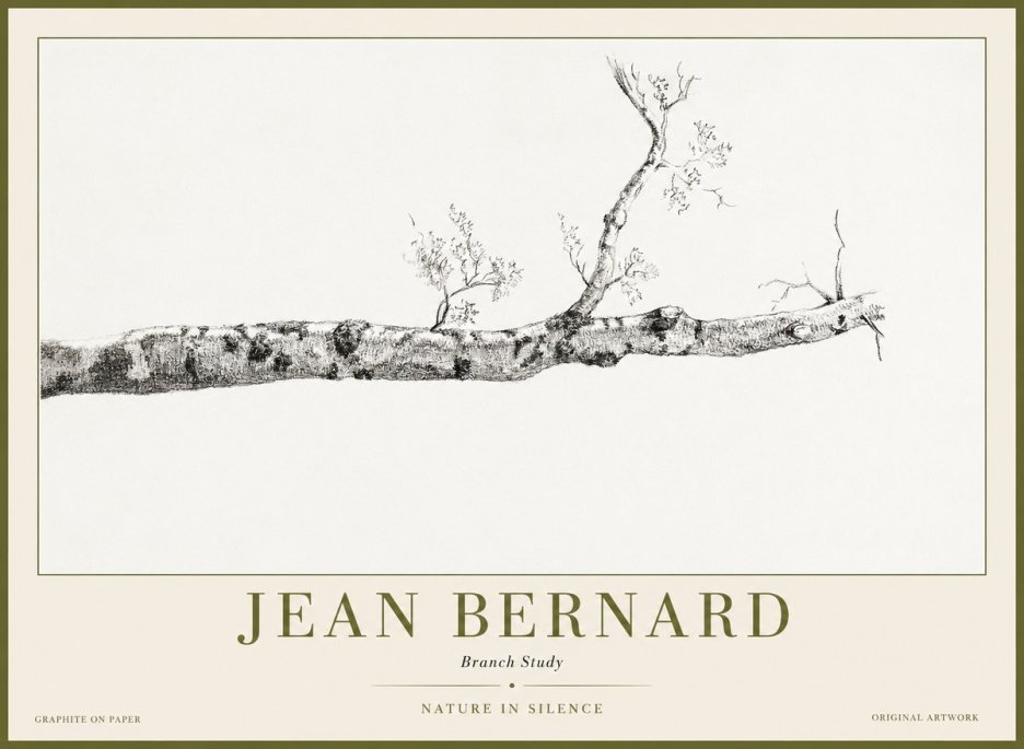 Jean Bernard Tree Branch Study No2 - Affiche