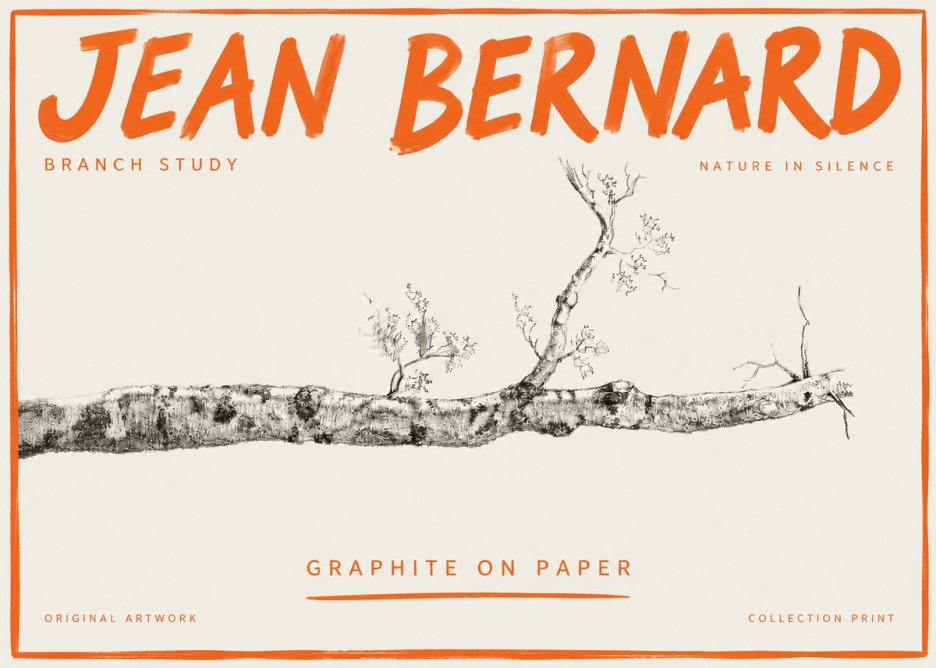 Jean Bernard Tree Branch Study No5 - Affiche
