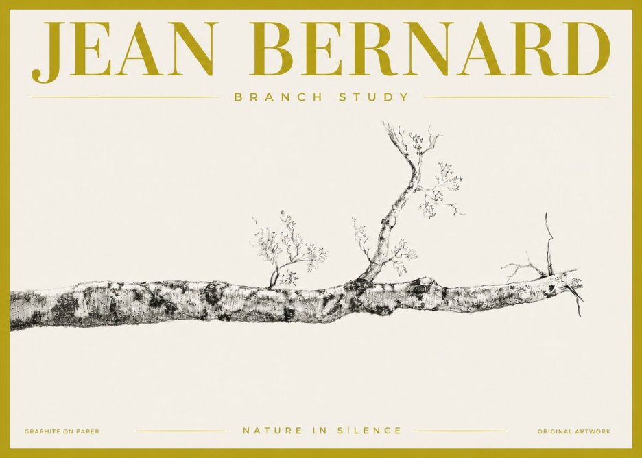 Jean Bernard Tree Branch Study No6 - Affiche