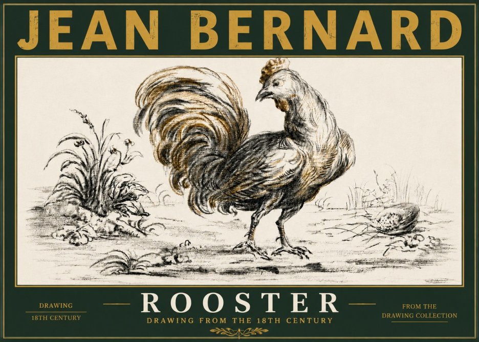 Jean Bernard Rooster No5 - Affiche