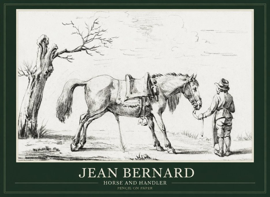 Jean Bernard Horse and Handler No1 - Affiche