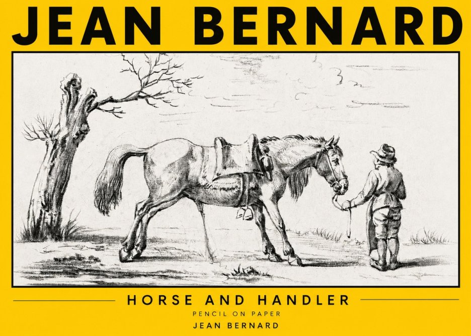 Jean Bernard Horse and Handler No3 - Affiche