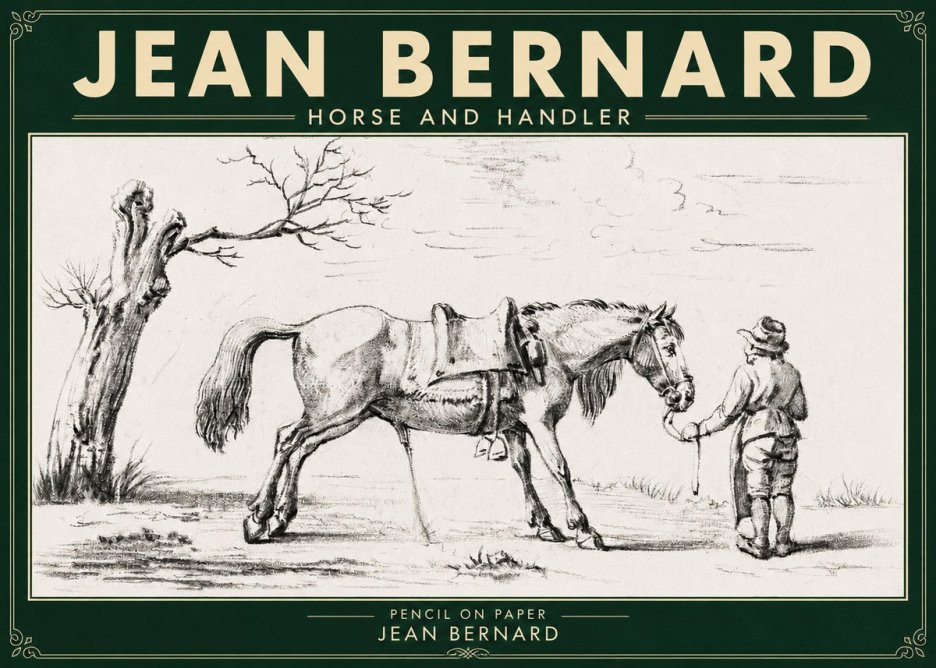 Jean Bernard Horse and Handler No5 - Affiche