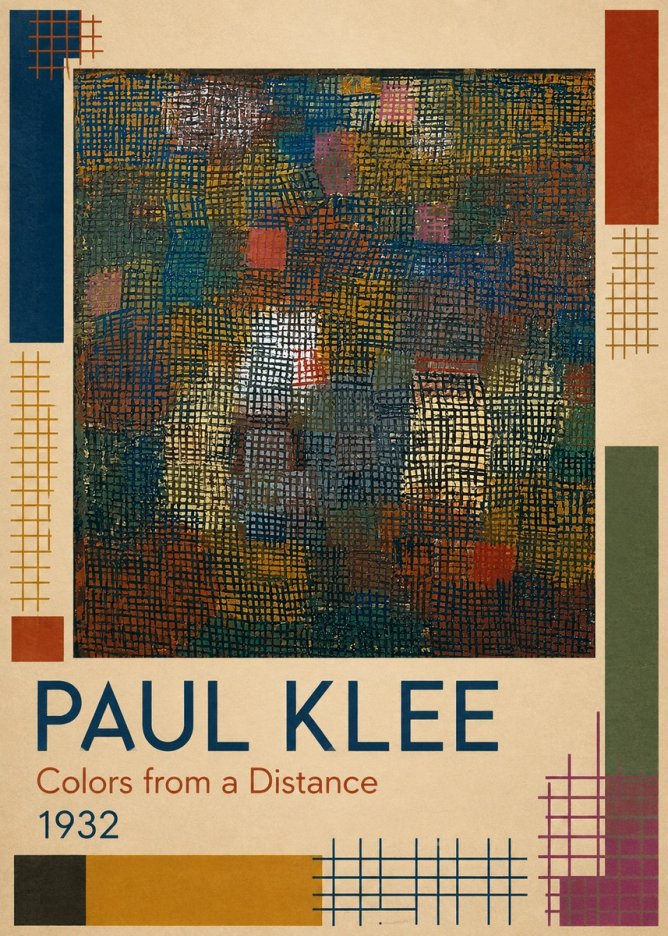 Paul Klee Colors from a Distance No1 - Affiche