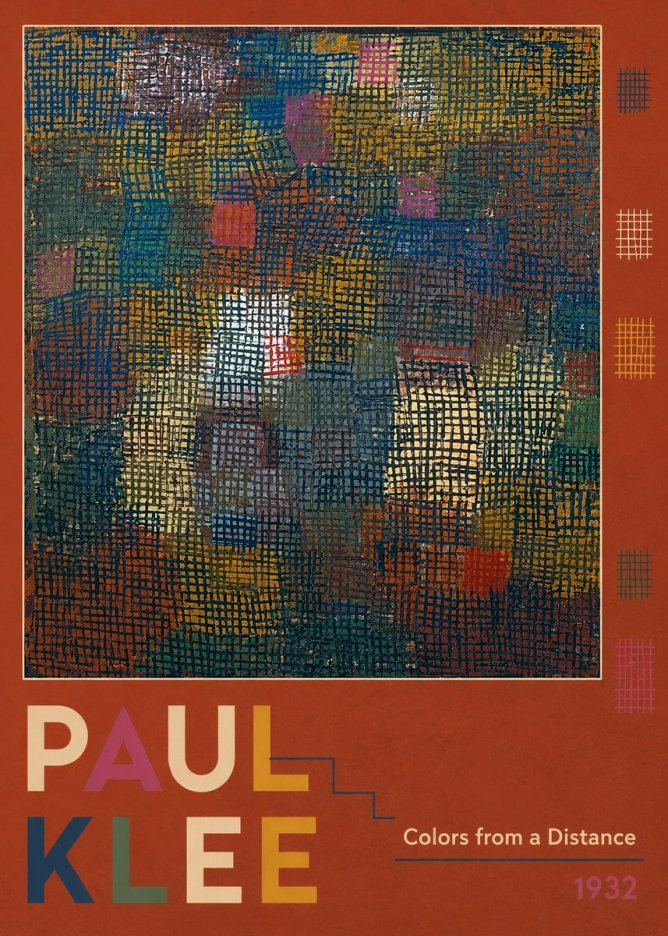 Paul Klee Colors from a Distance No3 - Affiche