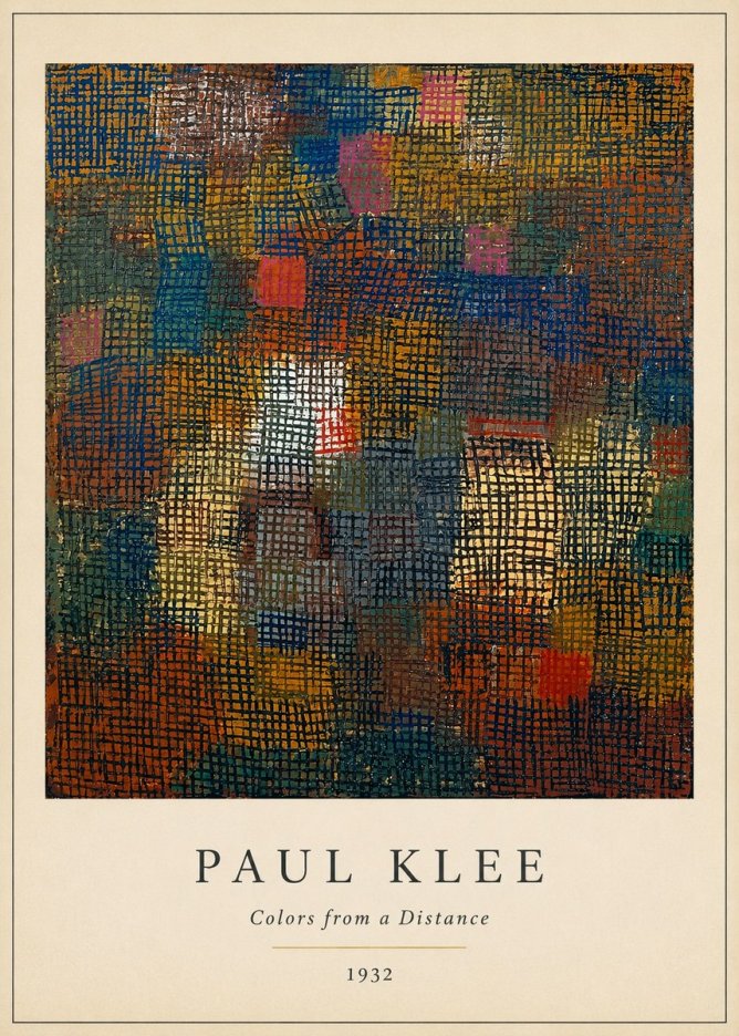 Paul Klee Colors from a Distance No4 - Affiche