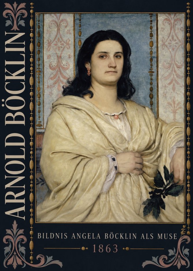 Arnold Böcklin Bildnis Angela Böcklin Als Muse No5 - Affiche