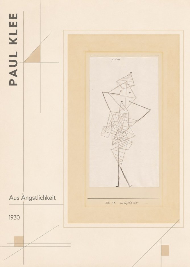 Paul Klee Aus Ängstlichkeit No2 - Affiche