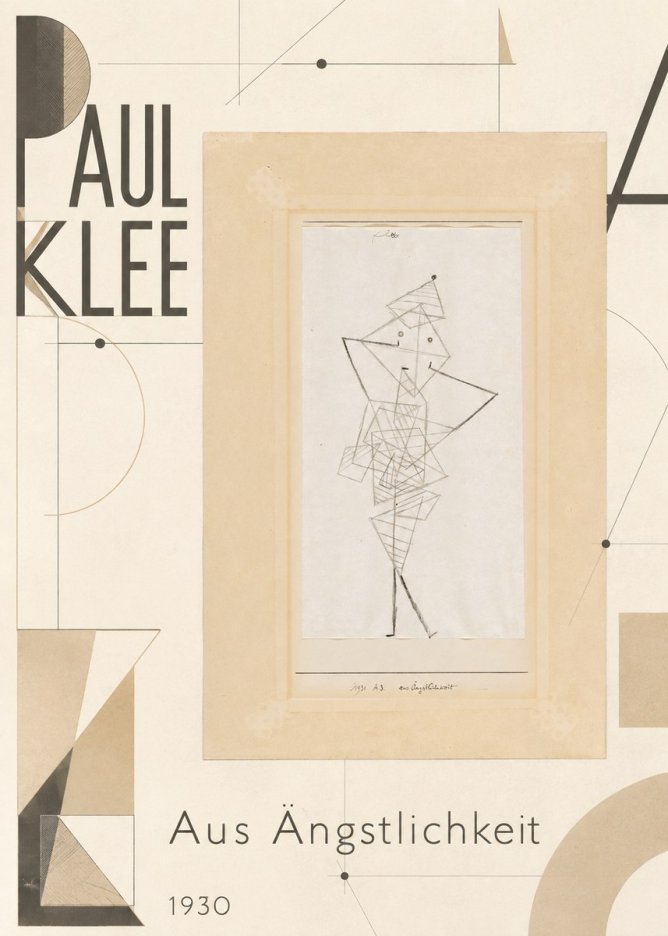 Paul Klee Aus Ängstlichkeit No5 - Affiche