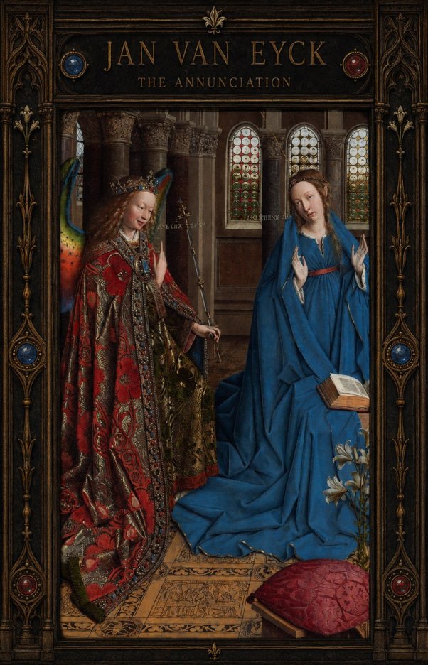 Jan van Eyck The Annunciation I No5 - Affiche
