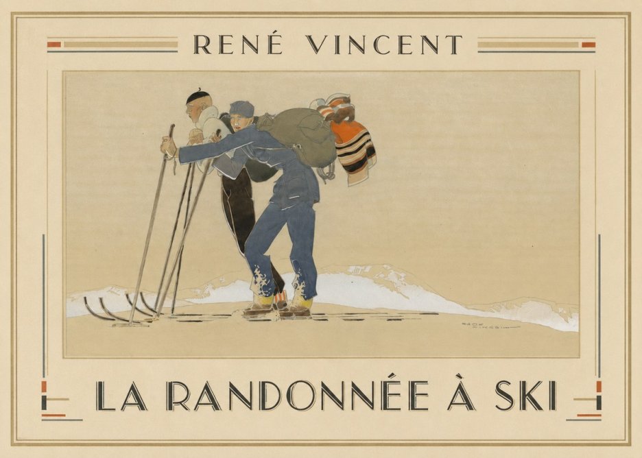 René Vincent La Randonnée À Ski No1 - Affiche