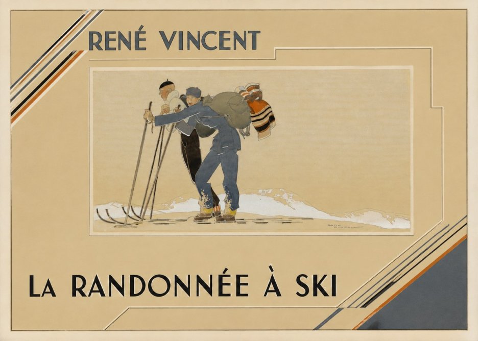 René Vincent La Randonnée À Ski No2 - Affiche