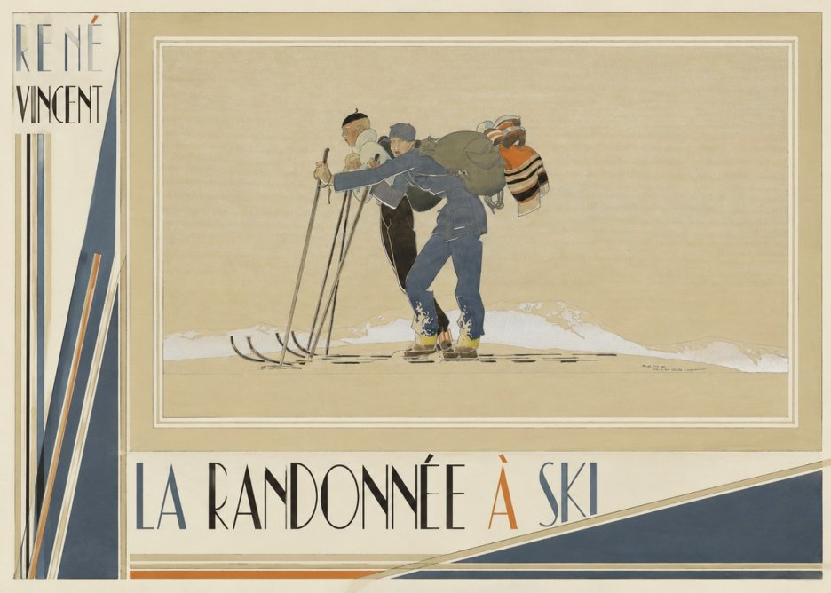 René Vincent La Randonnée À Ski No3 - Affiche