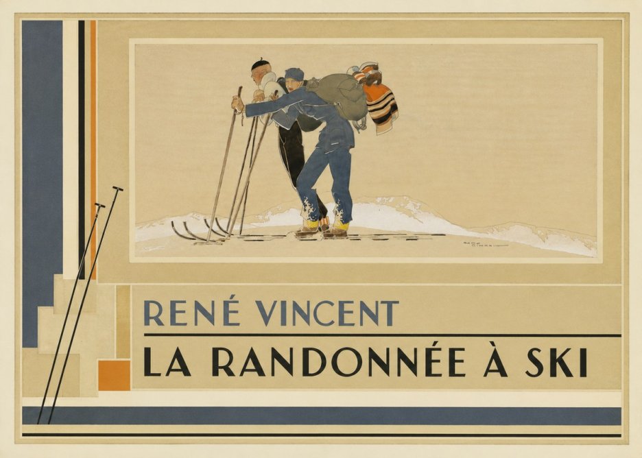 René Vincent La Randonnée À Ski No4 - Affiche