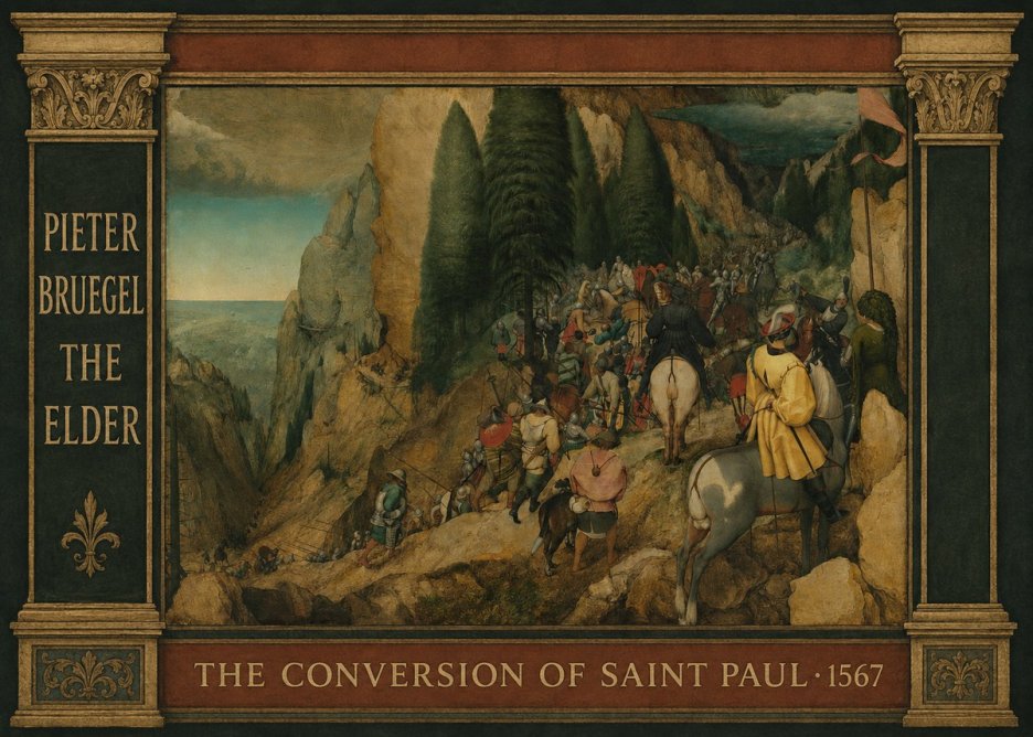 Pieter Bruegel The Conversion of Saint Paul I No4 - Affiche