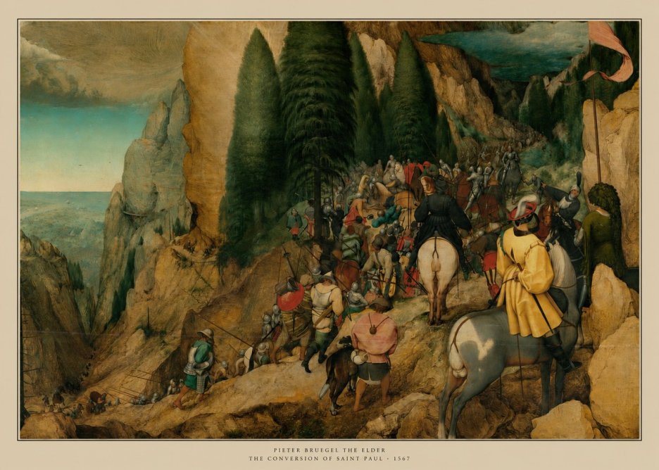 Pieter Bruegel The Conversion of Saint Paul I No6 - Affiche