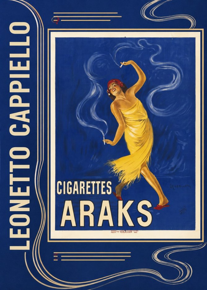 Leonetto Cappiello Cigarettes Araks No2 - Affiche