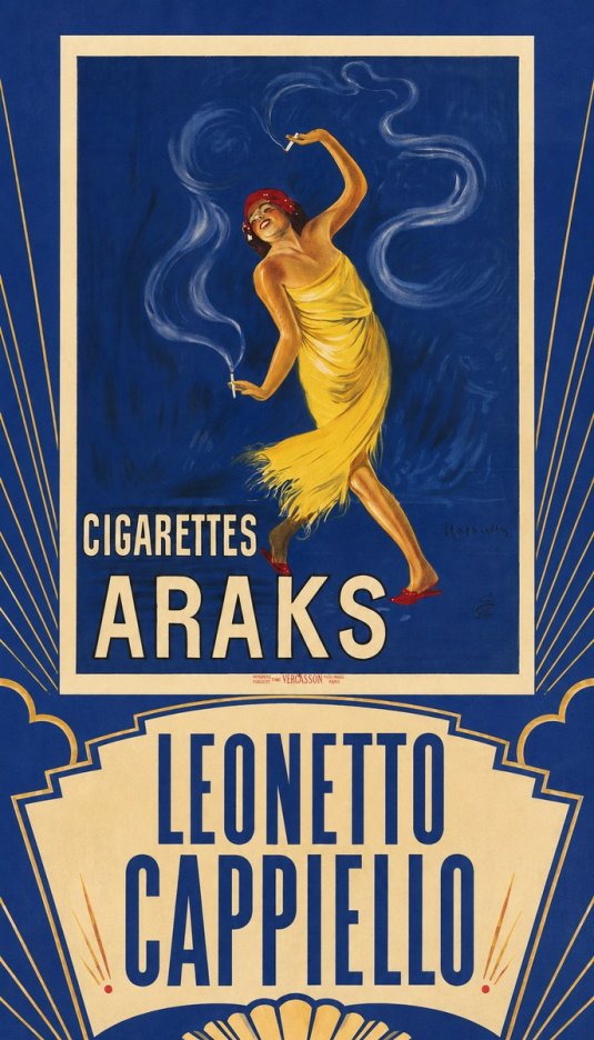 Leonetto Cappiello Cigarettes Araks No5 - Affiche