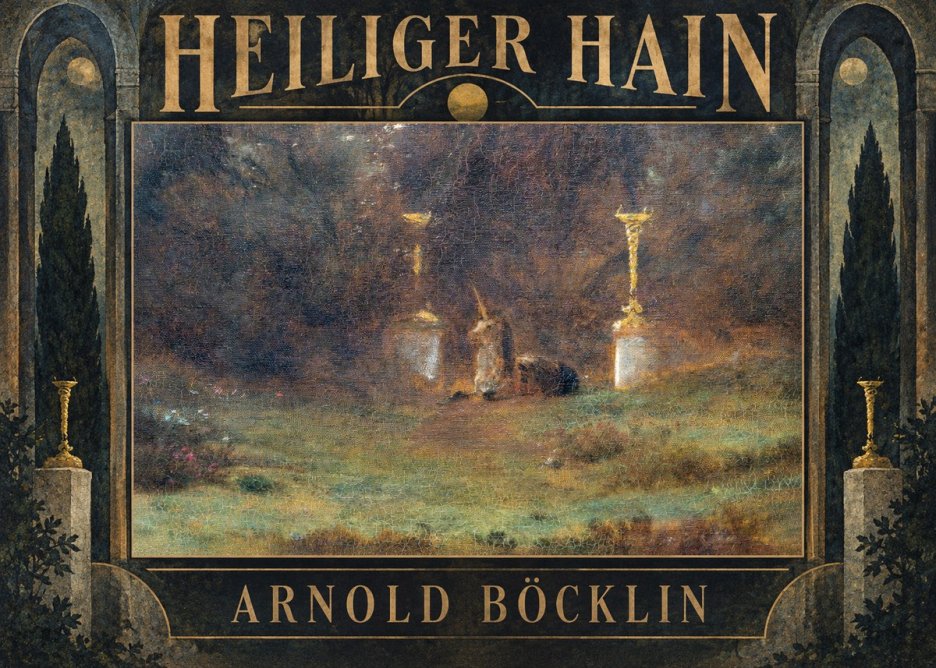Arnold Böcklin Heiliger Hain No5 - Affiche
