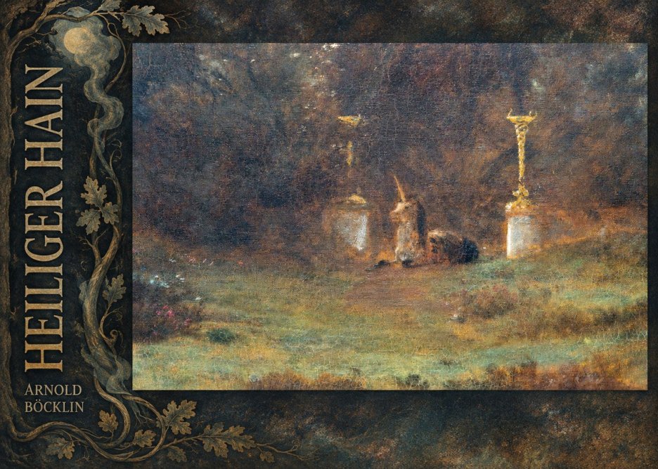 Arnold Böcklin Heiliger Hain No6 - Affiche