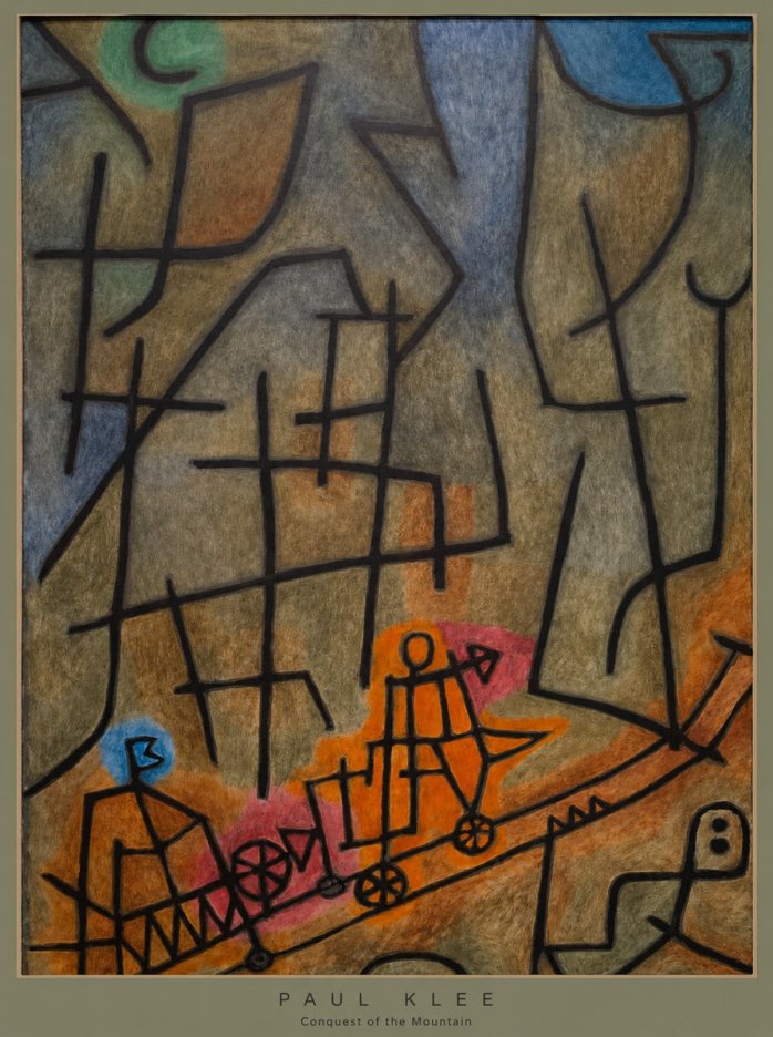Paul Klee Conquest of the Mountain I No6 - Affiche