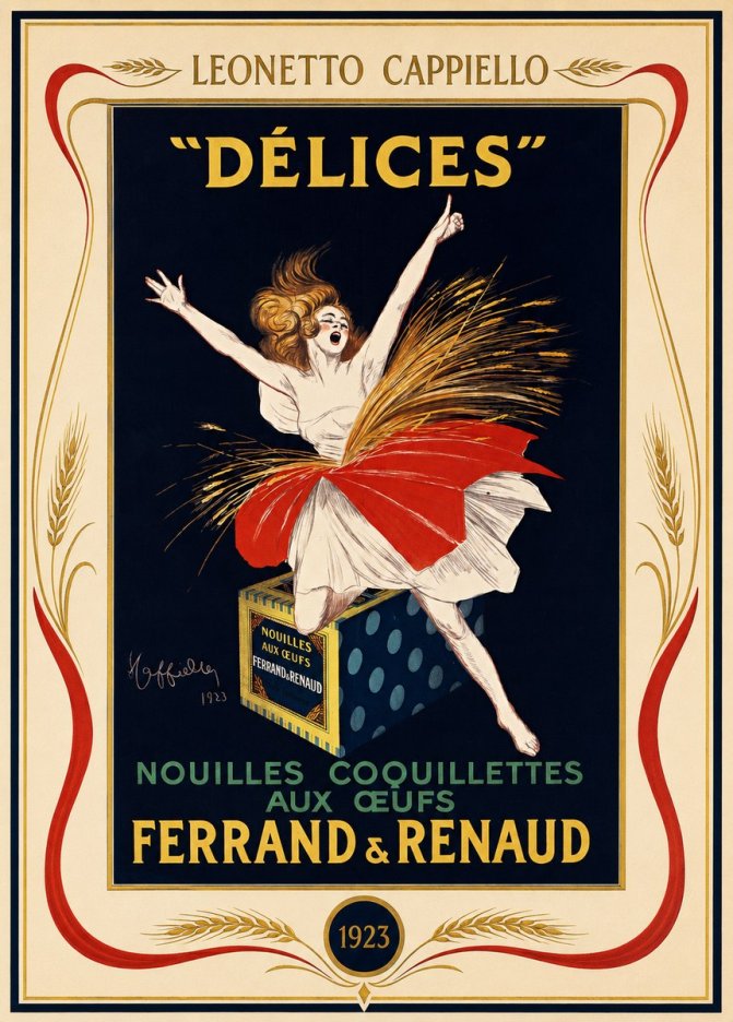 Leonetto Cappiello Délices I No1 - Affiche